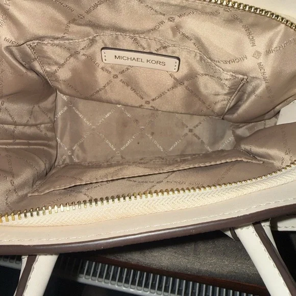 Michael Kors Avril Small Pebbled Leather Crossbody Satchel - Picture 9 of 10